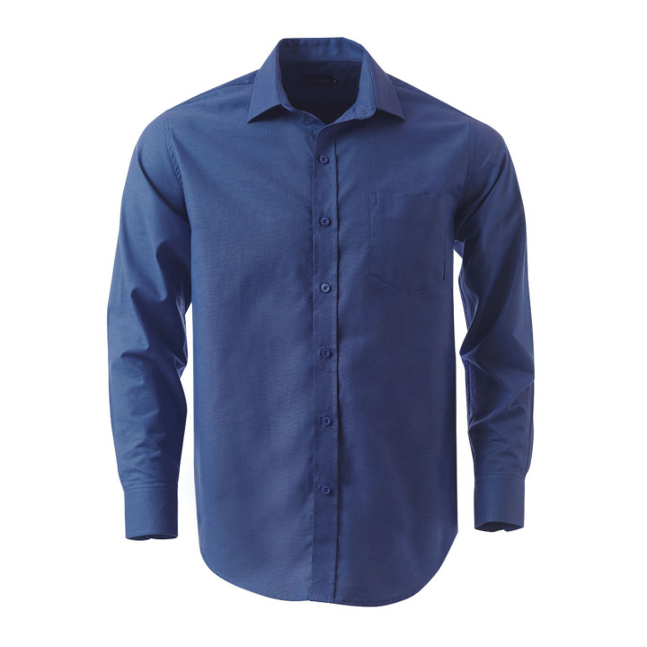 Men's Tate Oxford K373 L/S Shirt. blue