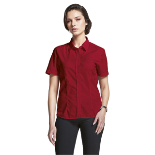 Blouse - Short Sleeve Basic Poly Cotton