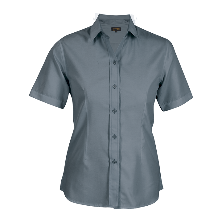 Blouse - Short Sleeve Easy Care grey