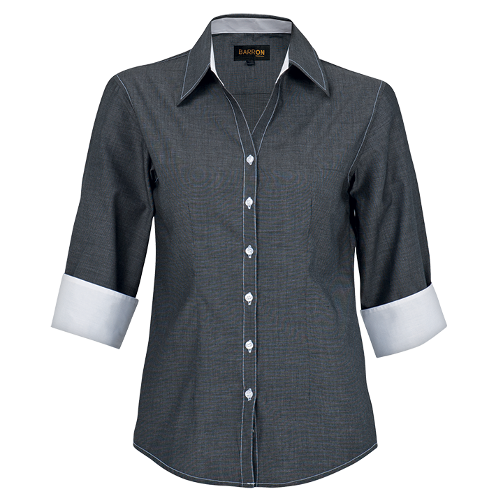 Blouse - 3/4 Sleeve Onyx Black