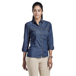 Blouse - 3/4 Sleeve Denver Denim