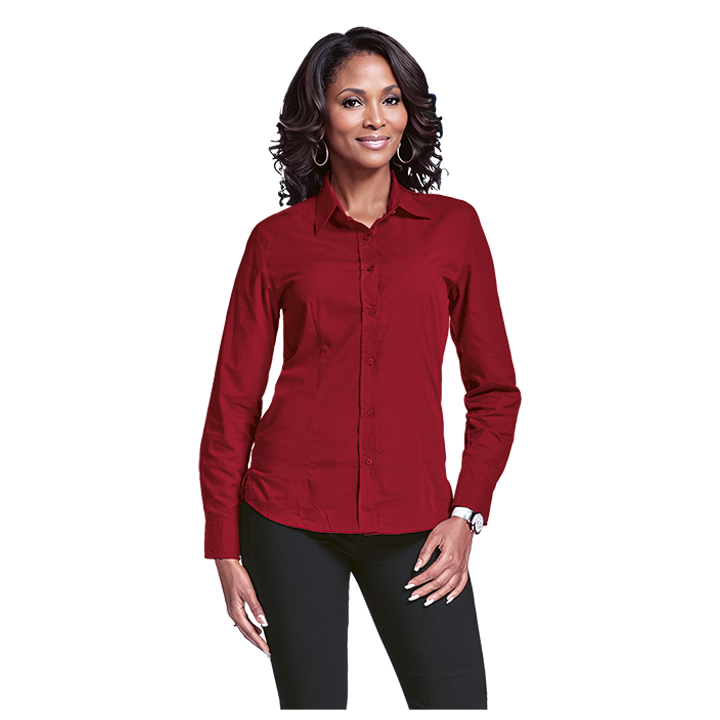 Blouse - Long Sleeve Basic Poly Cotton