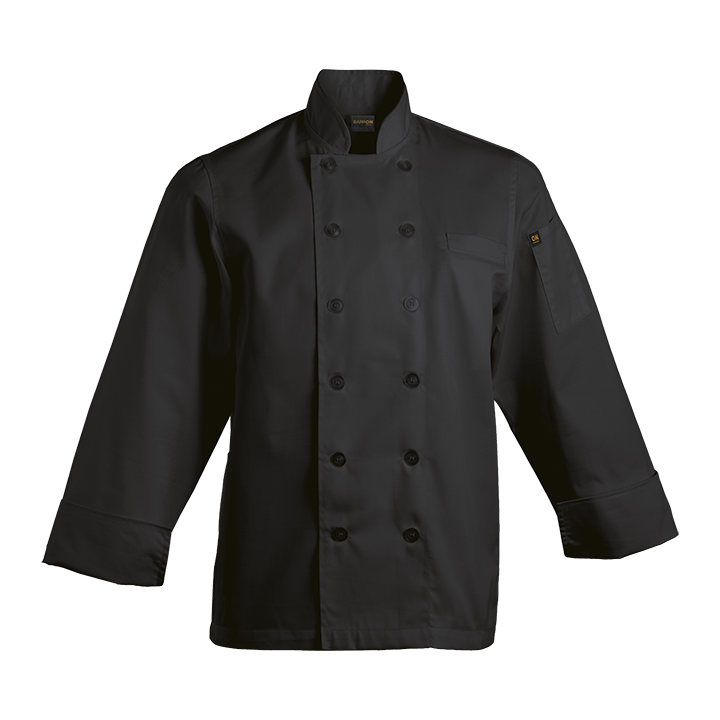 Chef Jacket - Men's Savona Long Sleeve  black
