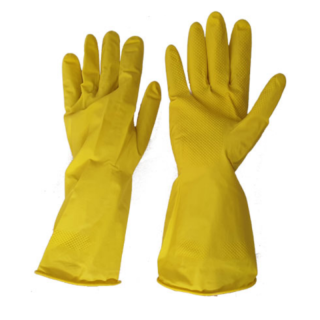 Bulk Gloves - 100 x Latex (Yellow Household)