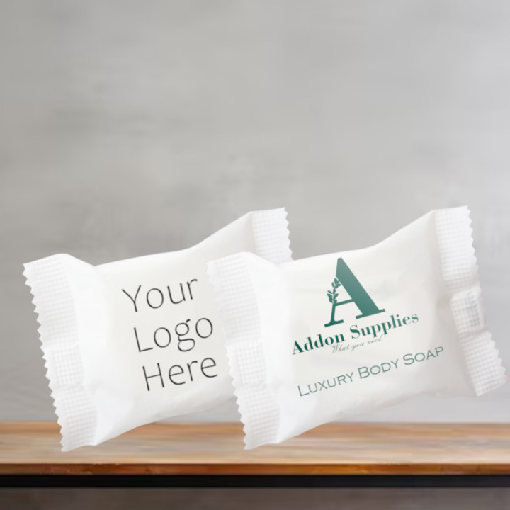 Customized, Body Soap - White Wrap x 100