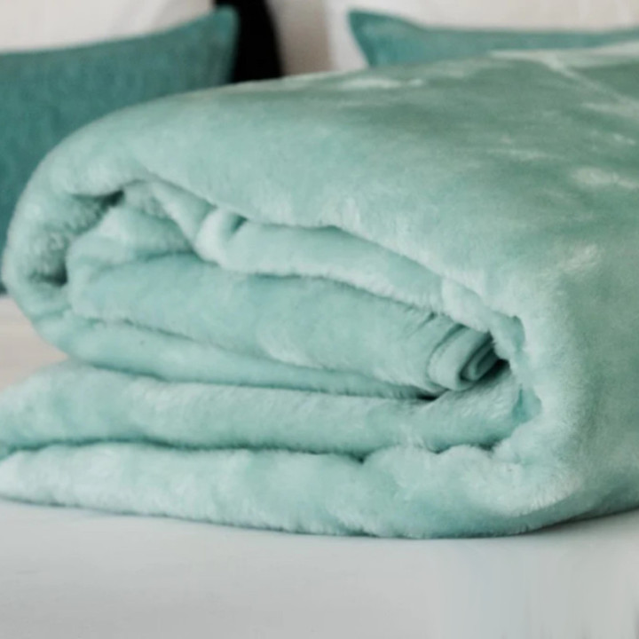 Belfiore Hotel Blankets Duck Egg