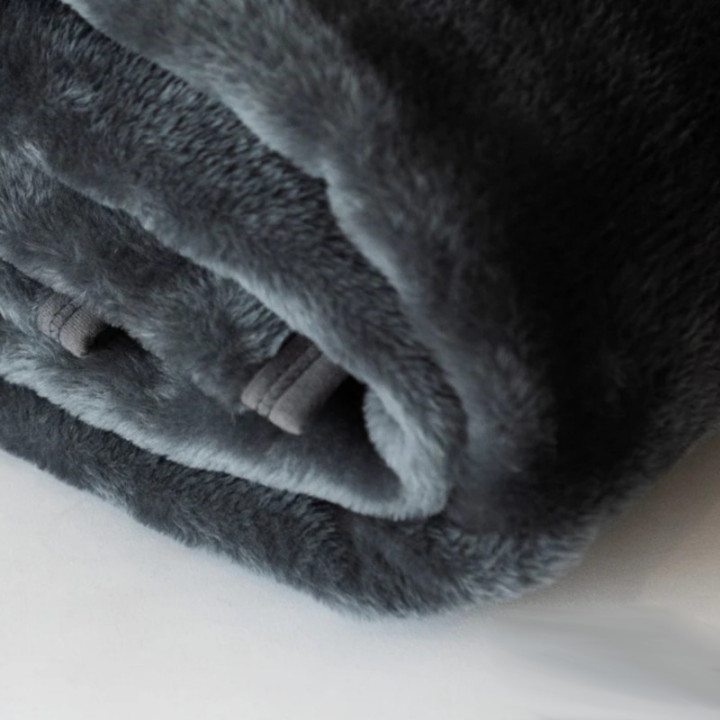 Belfiore Hotel Blankets Charcoal