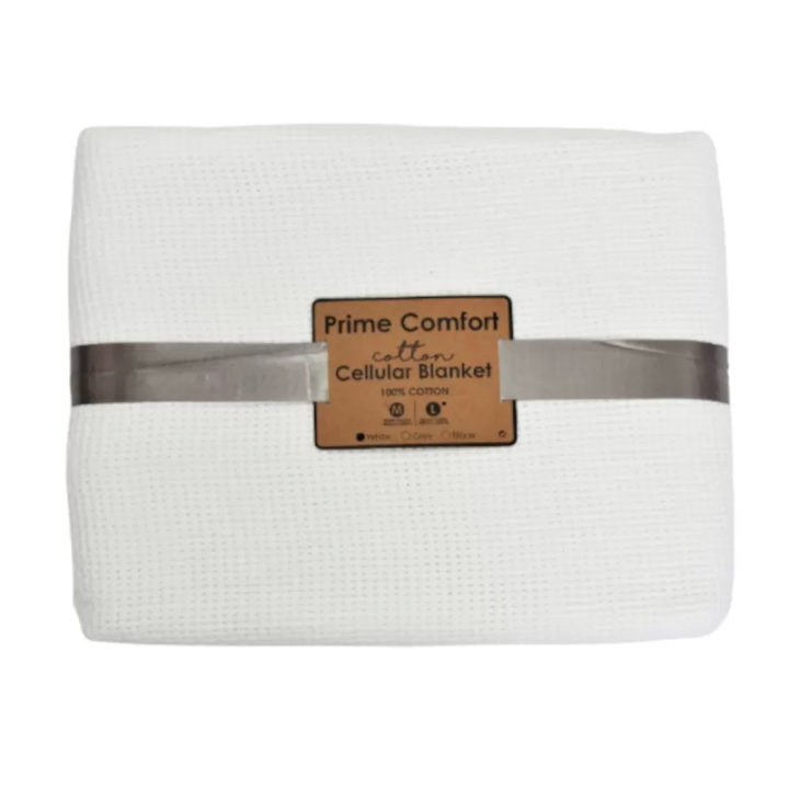 Blankets - 100% Cotton Cellular white