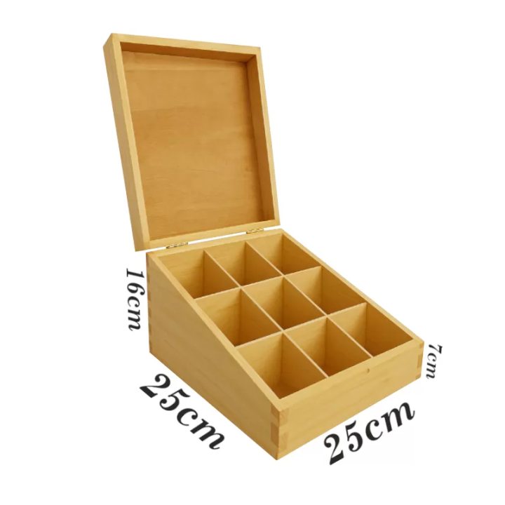 Slanted Tea Box - Pine