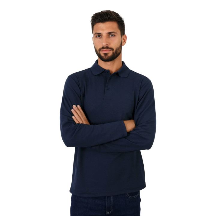Polo - Long Sleeve Pique Knit