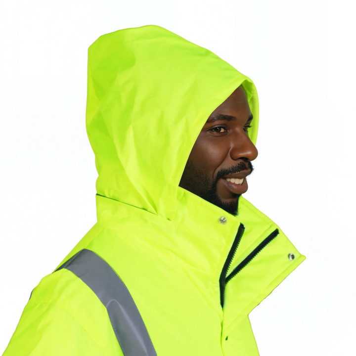 High Visibility Parka Jacket yellow