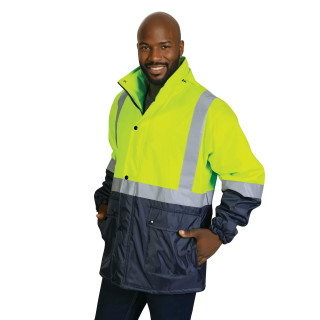 High Visibility Parka Jacket yellow