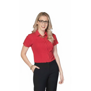 Blouse - Short Sleeve Polka Dot - Zoe (K222)