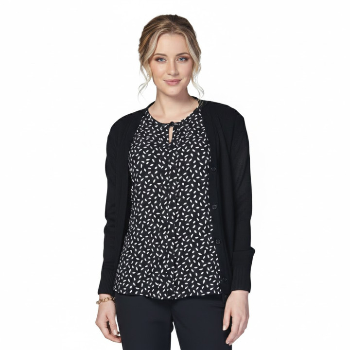 Ladies Basic Long sleeve Cardigan