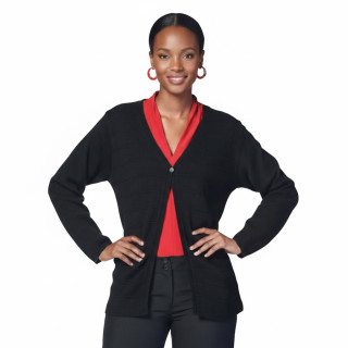 Cardigan - Ladies Deluxe Long Sleeve