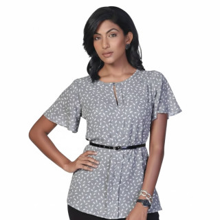 Blouse - Short Sleeve - Fleur - Grace (K229)