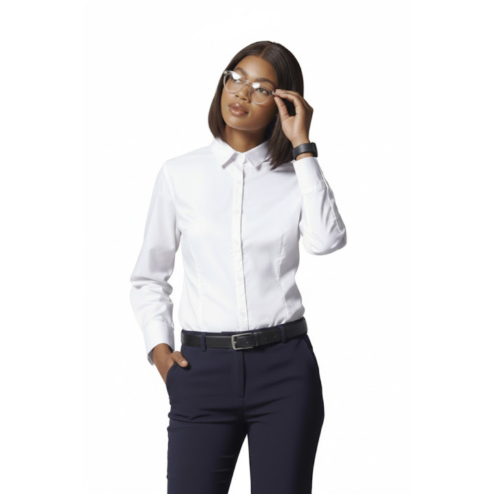 Blouse - Long Sleeve Oxford - Chanel.