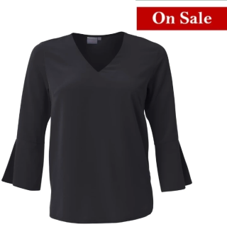 Blouse - 3/4 Sleeve - Fluted - Sienna (K225)