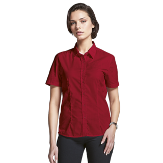 Blouse - Short Sleeve Basic Poly Cotton