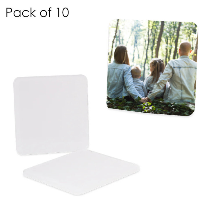 Brandable Square Coasters - Sublimer