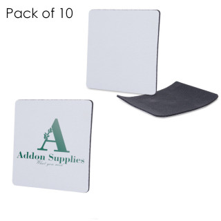 Brandable Square Coasters - Rubber (10)