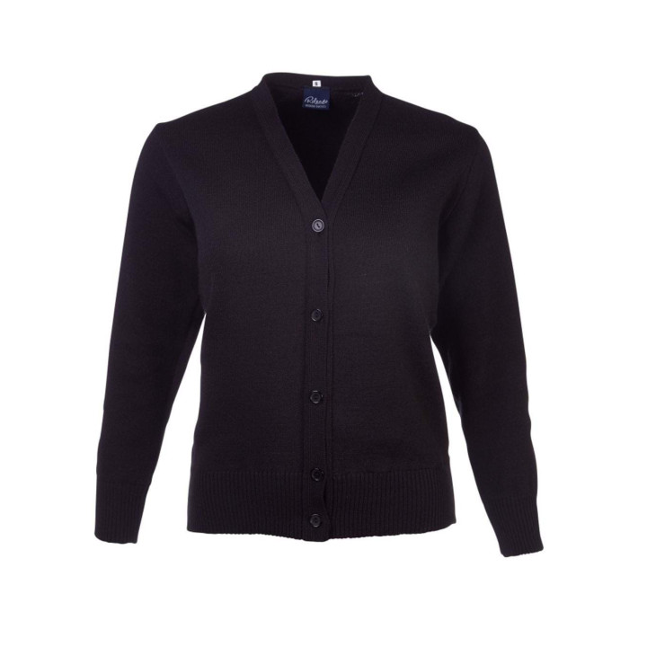 Ladies Basic Long sleeve Cardigan Black