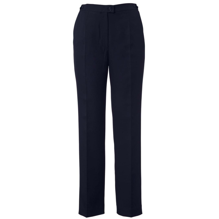 Ladies Elasticated Slacks - Dinah navy