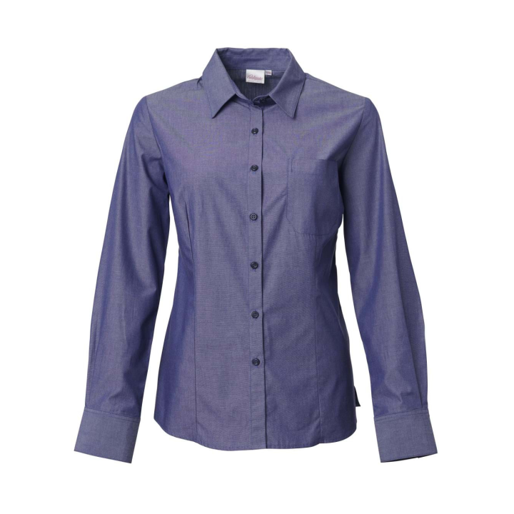 Ladies - Avery Long Sleeve Blouse - Jenna Navy