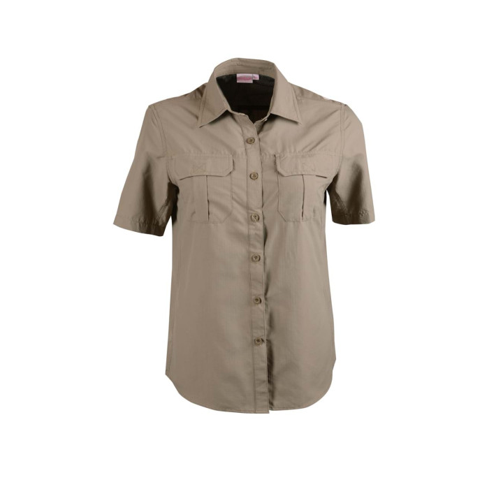 Ladies Safari Short Sleeve Blouse