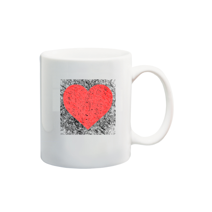 Printed Mug  - Heart