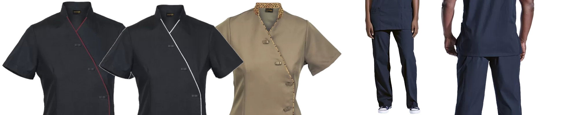 Professional and Practical Uniforms for Chefs, Spas, Cleaning & Security